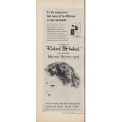 1950 Richard Hudnut Ad "It's the waving lotion"