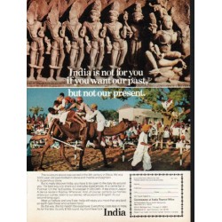 1976 India Travel Ad "India is not for you"