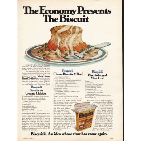 1976 Bisquick Ad "The Economy Presents"