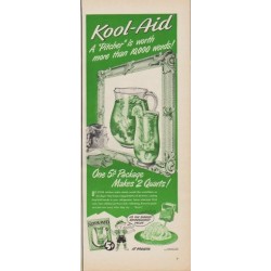 1950 Kool-Aid Ad "A "Pitcher" is worth more than 10,000 words!"