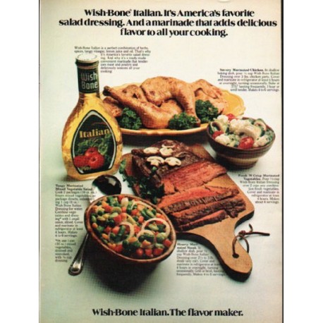 1976 Wish-Bone Dressing Ad "America's favorite"