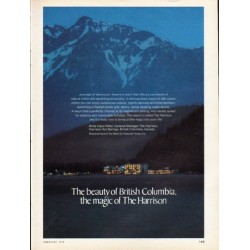 1976 Harrison Hot Springs Ad "The beauty of British Columbia"