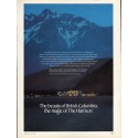 1976 Harrison Hot Springs Ad "The beauty of British Columbia"