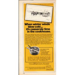 1976 Beef Council Ad "winter winds"