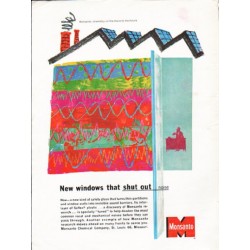 1962 Monsanto Ad "New windows"