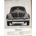 1963 Volkswagen Ad "Cheap new" ~ (model year 1963)
