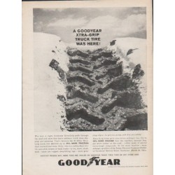 1962 Goodyear Tires Ad "Xtra-Grip"