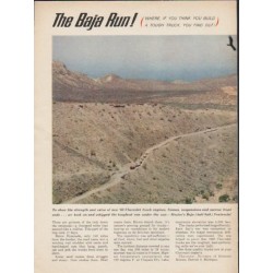 1963 Chevrolet Trucks Ad "The Baja Run" ~ (model year 1963)