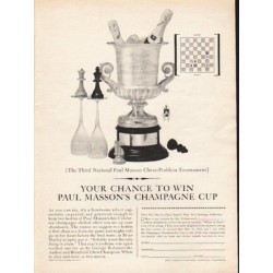 1962 Paul Masson Ad "Your chance"