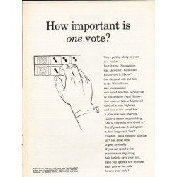 1962 Newsweek PSA Ad "How important"