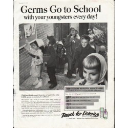 1958 Listerine Ad "Germs Go to School"