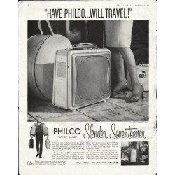 1958 Philco Television Ad "Will Travel"