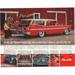 1959 Plymouth Ad "Plymouth wagons" ~ (model year 1959)