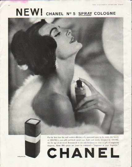 1958 Chanel Cologne Vintage Ad For the first time