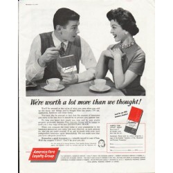 1958 American Fore Loyalty Group Ad "worth a lot more"