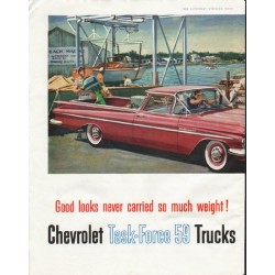 1959 Chevrolet Ad "so much weight" ~ (model year 1959)