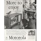 1958 Motorola Television Ad "More to enjoy"