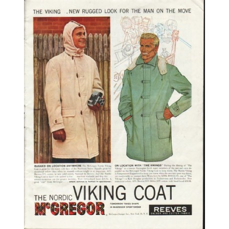 1958 McGregor Sportswear Ad "The Viking"