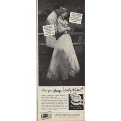 1950 Fresh Deodorant Bath Soap Ad "Are you always Lovely to Love?"