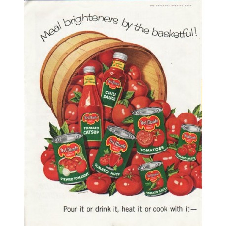 1958 Del Monte Ad "Meal brighteners"