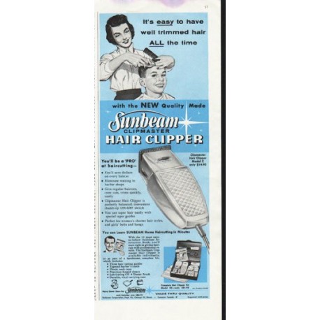 1958 Sunbeam Ad "Sunbeam Clipmaster"