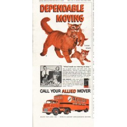 1958 Allied Van Lines Ad "Dependable Moving"