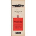 1950 Veedol Motor Oil Ad "Found Wherever Fine Cars Travel"