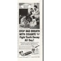 1958 Colgate Ad "Stop Bad Breath"