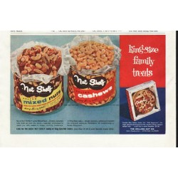 1958 Nut Shelf Ad "family treats"