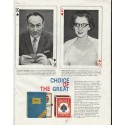 1958 Bicycle Playing Cards Ad "Choice"