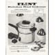 1958 Flint Cookware Ad "makes eating great"