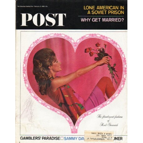 1965 Saturday Evening Post Cover Page "Rudi Gernreich" ~ February 13, 1965