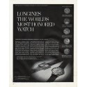1965 Longines-Wittnauer Watch Ad "most honored product"