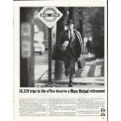 1965 Massachusetts Mutual Life Insurance Ad "10,320 trips"