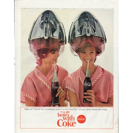 1965 Coca-Cola Ad "Heat's on?"