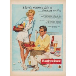 1950 Budweiser Ad "There's nothing like it ... absolutely nothing"