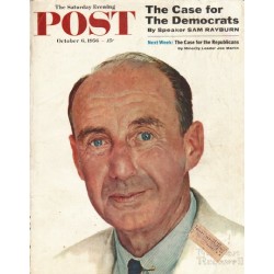 1956 Saturday Evening Post Cover Page "Adlai Stevenson" ~ October 6, 1956