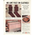 1956 General Electric Ad "No Lint Fuzz"
