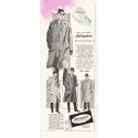 1956 Alligator Coats Ad "rain, sun, cold"