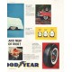 1956 Goodyear Tires Ad "New tires lose an inch"