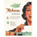 1956 Nekoosa Paper Ad "great names"