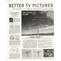 1956 Channel Master Ad "Better TV Pictures"