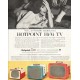 1956 Hotpoint TV Ad "Portable models"