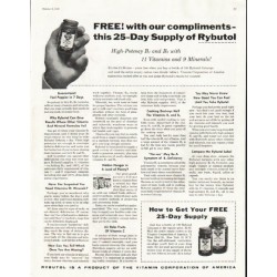 1956 Rybutol Ad "25-Day Supply"