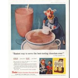1956 Borden's Ad "best-tasting chocolate"