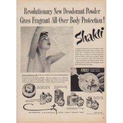 1950 Shakti Ad "New Deodorant Powder"