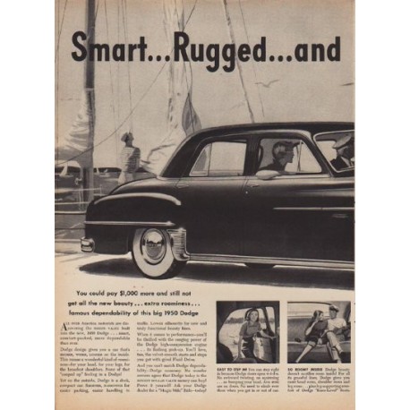 1950 Dodge Ad "Smart ... Rugged ... and Loaded with Value!"