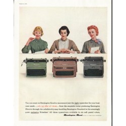 1956 Remington Rand Ad "You can count on Remington Rand"