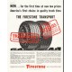 1956 Firestone Tire Ad "The Firestone Transport"