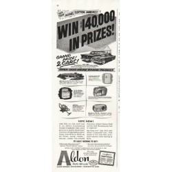 1956 Aldon Rug Mills Ad "Win"